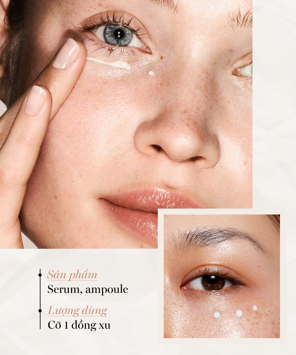 Chuyên gia hướng dẫn liều lượng dùng mỹ phẩm như sữa rửa mặt, serum, kem chống nắng; bao gồm cách sử dụng serum với liều lượng một đồng xu để đạt hiệu quả chăm sóc da tốt nhất.