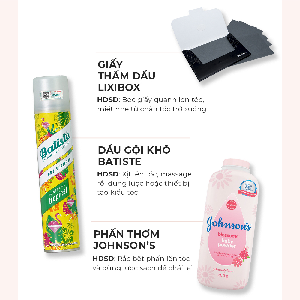 mẹo chữa tóc bết