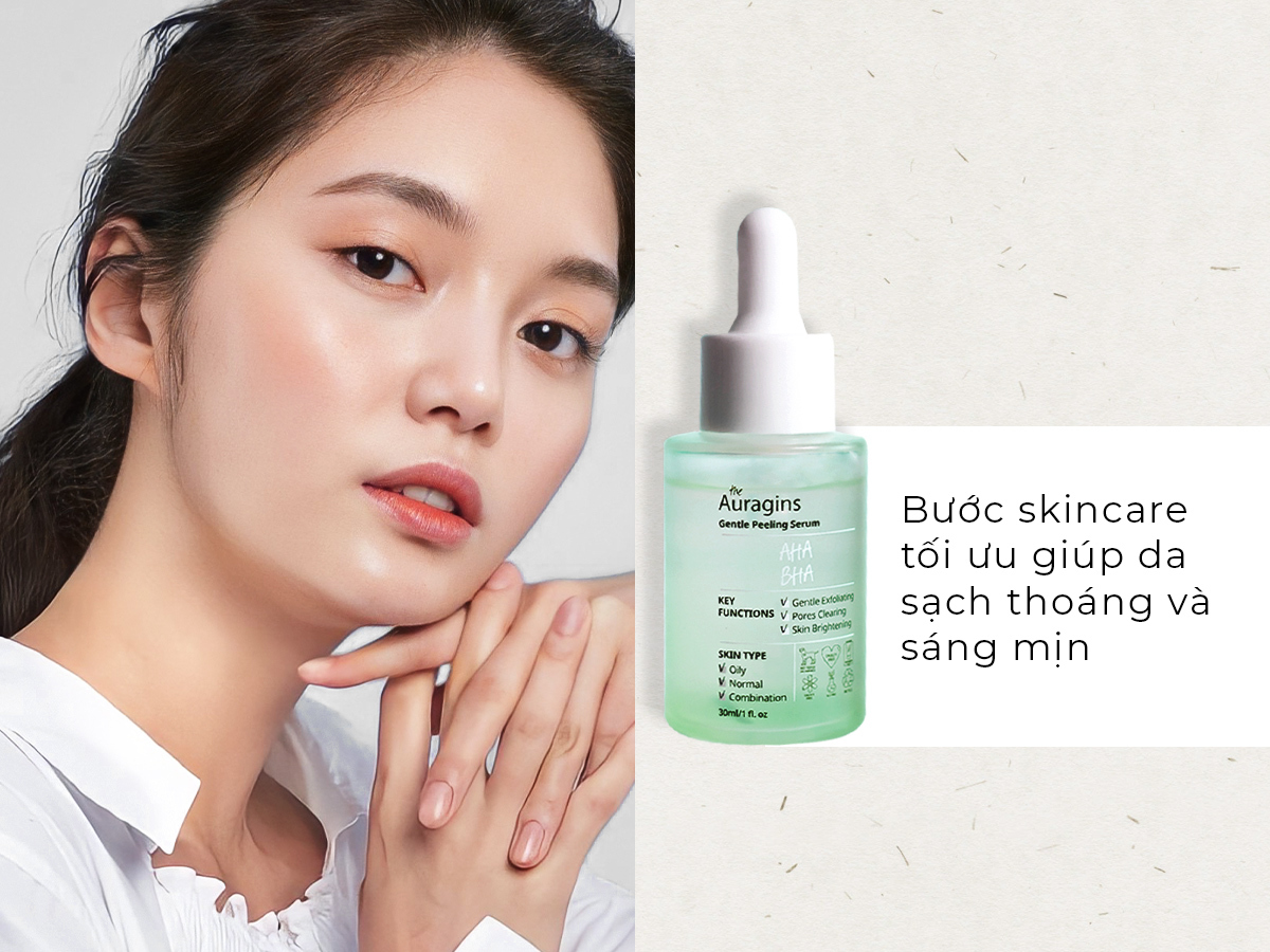 Bộ đôi sản phẩm chăm sóc da dầu mụn từ The Auragins giúp kiềm dầu và ngừa mụn hiệu quả. Bước skincare tối ưu cho làn da sạch sẽ và sáng mịn, lý tưởng cho những cô nàng sống ở khí hậu nóng ẩm Việt Nam.
