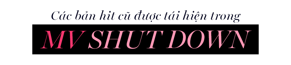 Các bản hit cũ được tái hiện trong MV SHUT DOWN, đánh dấu sự trở lại ấn tượng của BLACKPINK trong album BORN PINK. Jennie BLACKPINK cùng Rosé mang đến nhiều bất ngờ cho người hâm mộ.