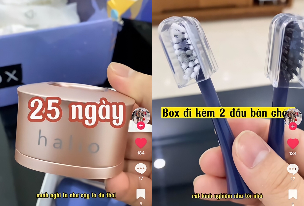Cặp vợ chồng nổi tiếng TikTok Ku & Mýt chia sẻ về bàn chải điện Halio và cảm nhận tình cảm bền chặt hơn nhờ sản phẩm chăm sóc răng miệng này. Họ đánh giá cao chất lượng và sự tiện lợi của bàn chải điện Halio trong việc giữ gìn sức khỏe răng miệng.