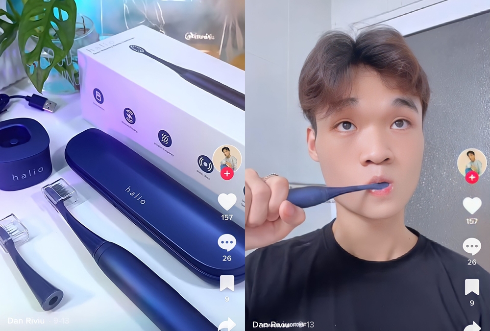 Bàn chải điện Halio phiên bản đặc biệt Midnight Blue và các dụng cụ chăm sóc răng miệng. Đây là sản phẩm được các chuyên gia review đồ điện tử đáng chú ý, nổi bật với thiết kế sang trọng và tính năng vượt trội. Khám phá các ý kiến từ Lixibox về bàn chải đánh răng điện Halio.