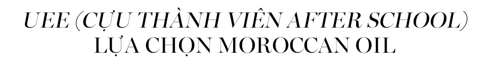 UEE (cựu thành viên After School) lựa chọn Moroccan Oil, một trong những sản phẩm phổ biến cho chăm sóc tóc. Khám phá thêm mẹo dưỡng tóc từ các ngôi sao Hàn Quốc tại Lixibox.