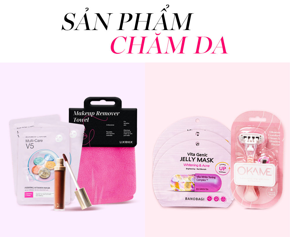 Sản phẩm chăm sóc da trong chương trình GWP 20.10 của Lixibox, với món quà trị giá 2 triệu đồng cho đơn hàng từ 2 triệu đồng. Chi tiết về các sản phẩm và chương trình quà tặng hấp dẫn cho tín đồ làm đẹp.