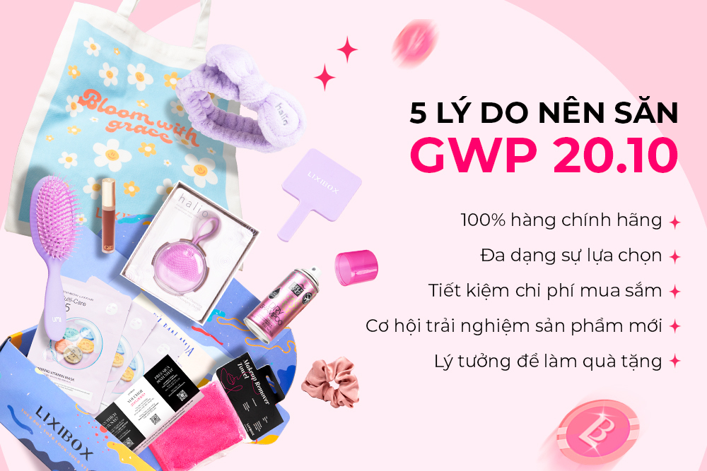 GWP - Xu hướng mua sắm thịnh hành 2022, Lixibox cung cấp quà tặng khi mua sắm, 100% hàng chính hãng, tiết kiệm chi phí mua sắm, mẹo shopping online và trải nghiệm sản phẩm mới với GWP tại Việt Nam.