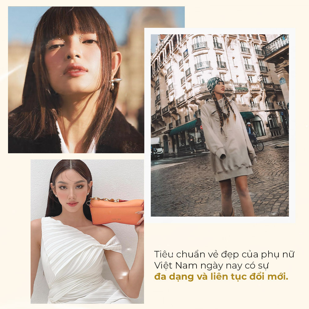 Tiêu chuẩn vẻ đẹp của phụ nữ Việt Nam ngày nay có sự đa dạng và liên tục đổi mới. Khám phá xu hướng làm đẹp qua các thời kỳ, từ những minh tinh nổi tiếng đến các hoa hậu quốc tế. Tham khảo Lixibox để hiểu thêm về phái đẹp và chăm sóc sắc đẹp.