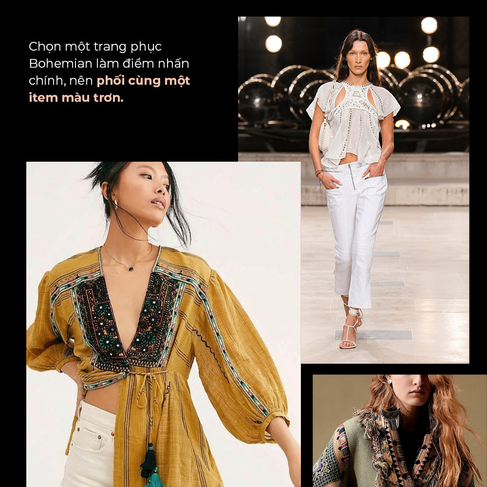 Phong cách Bohemian đang trở nên nổi bật. Chọn trang phục Bohemian làm điểm nhấn với một item màu trơn, khéo léo kết hợp để thể hiện cá tính thời trang. Tìm hiểu cách trở thành tín đồ Bohemian chính hiệu với Lixibox!