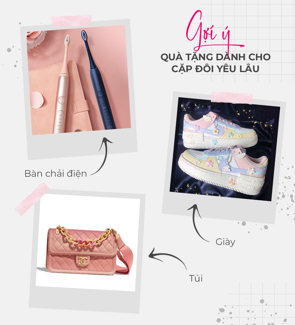 Những món quà hoàn hảo cho ngày 20/10, bao gồm bàn chải điện, giày và túi xách. Gợi ý cho các anh tìm quà tặng phụ nữ, giúp tạo bất ngờ cho nửa kia và tránh những câu trả lời thiếu thuyết phục.