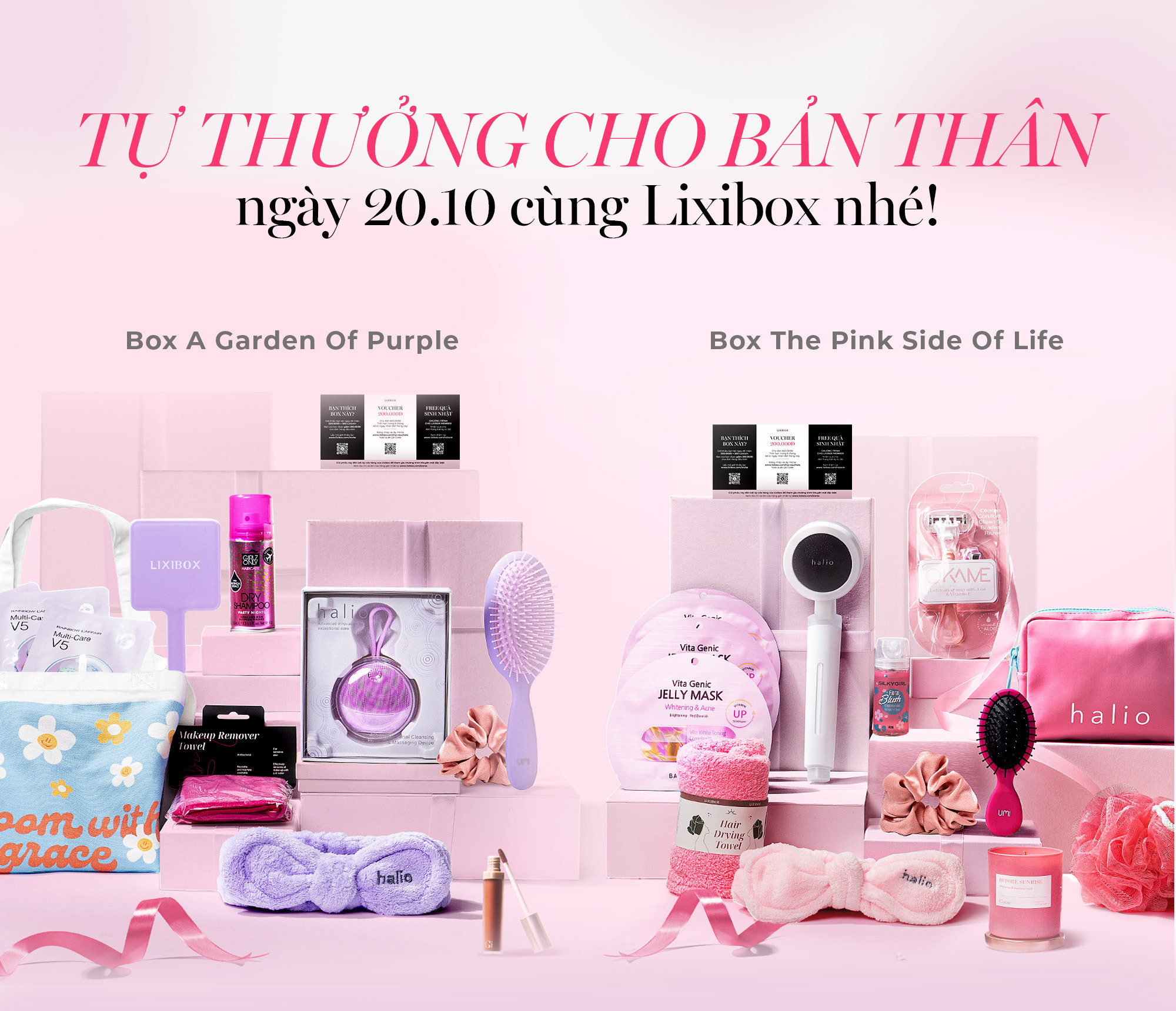Tự thưởng cho bản thân ngày 20.10 cùng Lixibox, khám phá 3 lý do nên tặng quà cho chính mình với các bộ quà độc đáo làm quà GWP. Phụ nữ hiện đại xứng đáng tự khích lệ và tạo niềm vui.