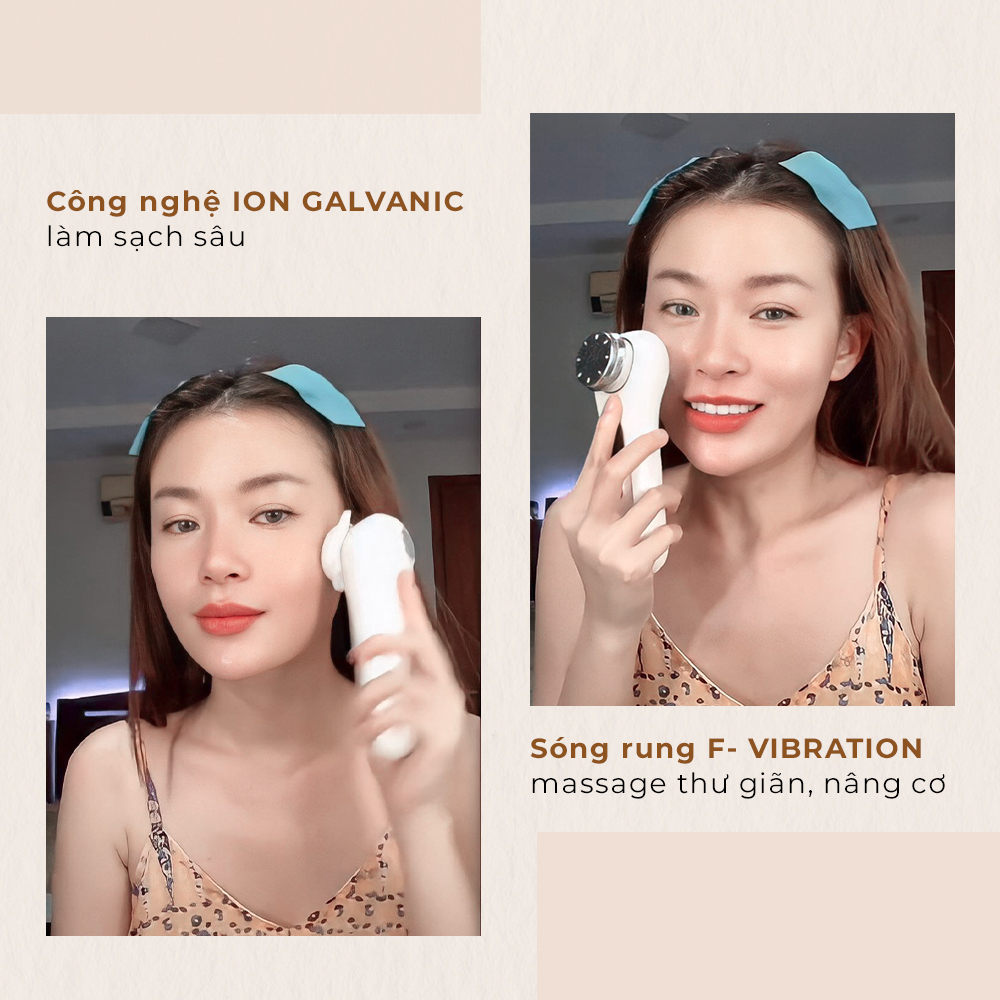 Hot TikToker Lucy giới thiệu công nghệ làm sạch sâu bằng ION GALVANIC và massage nâng cơ với Sóng rung F-VIBRATION. Cô chia sẻ mẹo làm đẹp tiết kiệm bằng thiết bị Halio, nổi bật trong cộng đồng beauty TikToker.