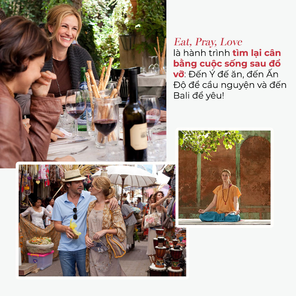Bài viết về phim "Eat, Pray, Love" khám phá hành trình tìm lại cuộc sống sau đổ vỡ, gợi ý những tựa phim hay phù hợp cho Ngày Độc thân 11.11, bao gồm các chủ đề về phụ nữ và cuộc sống độc thân.