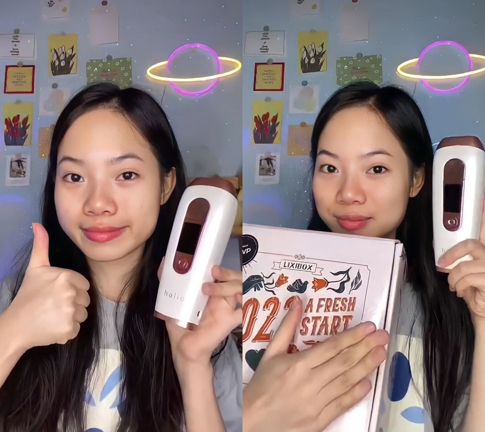 Chiếc máy triệt lông Halio được nhiều TikToker yêu thích trong mùa lễ Độc thân 11.11 với ưu đãi giảm 700K và quà tặng 2 triệu đồng từ Lixibox, thu hút người dùng mới và các tín đồ làm đẹp.