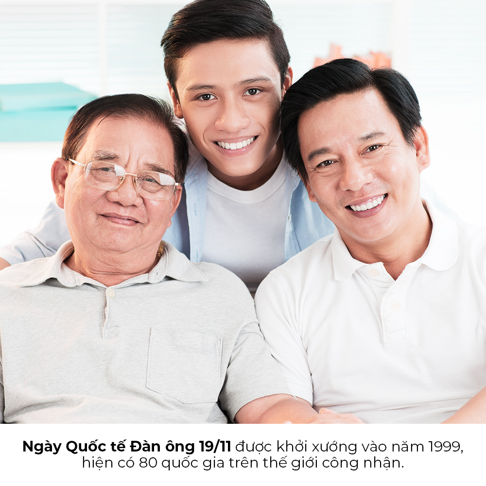 Ngày Quốc tế Đàn ông 19/11 kêu gọi tôn vinh những người đàn ông và những đóng góp của họ cho gia đình và xã hội. Khuyến khích Chị em chuẩn bị quà tặng ý nghĩa cho ngày lễ đặc biệt này.