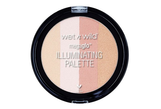 Bảng phấn làm sáng Wet n Wild megaglo™ Illuminating Palette với ba màu sắc nổi bật, phù hợp cho phong cách trang điểm xuân hè 2017, giúp tỏa sáng làn da dễ dàng hơn.