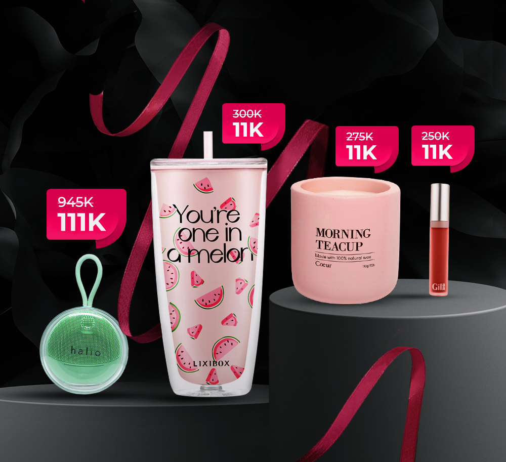 Sản phẩm bán chạy tại Lixibox trong chương trình Black Friday 2022, bao gồm máy rửa mặt Halio và các mặt hàng độc quyền đồng giá 11K. Khám phá thêm về deal giảm giá hấp dẫn và săn sale tại cửa hàng Lixibox.