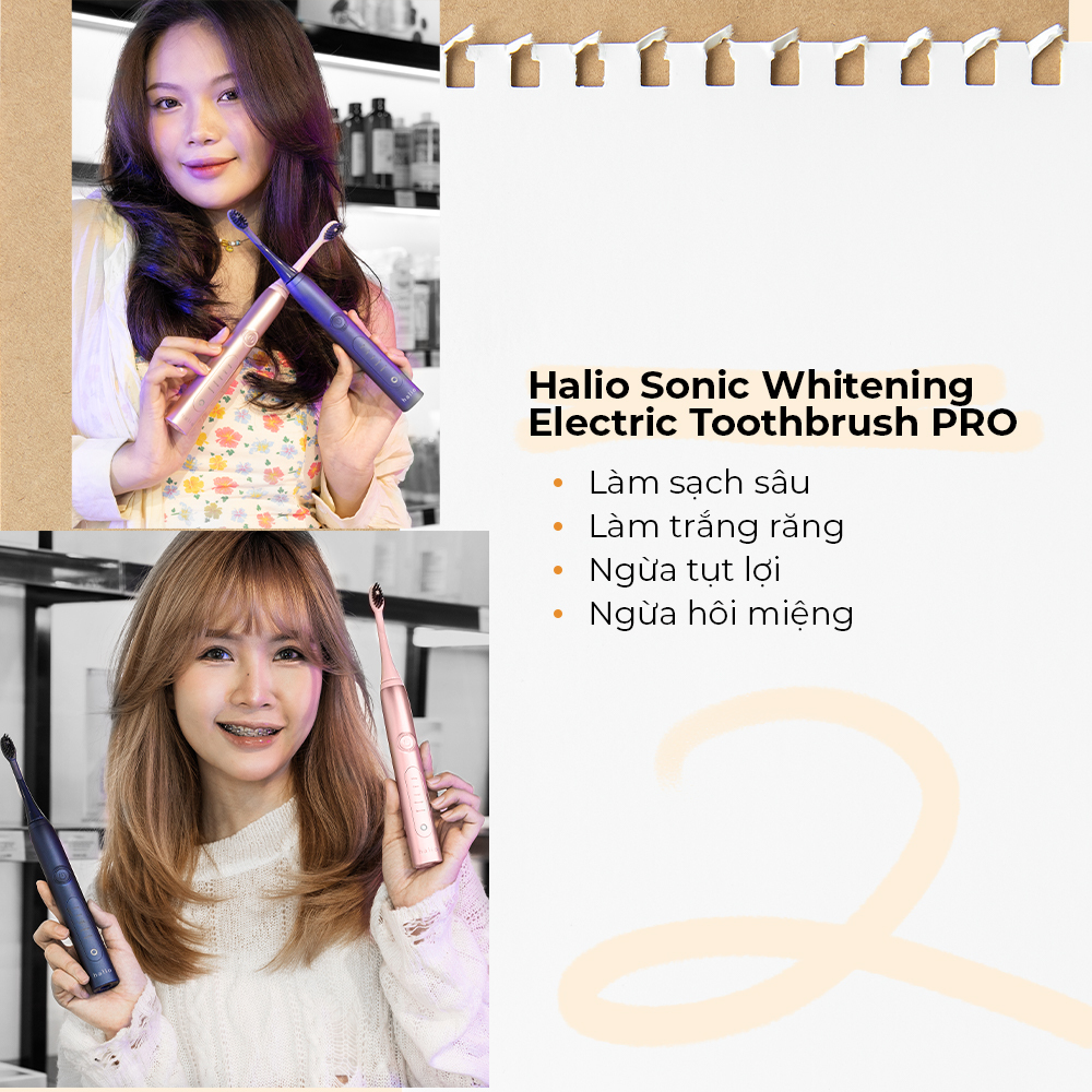 Bài viết trên tạp chí giới thiệu bàn chải đánh răng điện Halio Sonic Whitening Electric Toothbrush PRO với tính năng làm sạch sâu, làm trắng răng, ngừa hôi miệng và ngừa tự lôi. Khám phá thiết bị làm đẹp tốt nhất cho phái nữ, đặc biệt trong dịp Black Friday 2022.