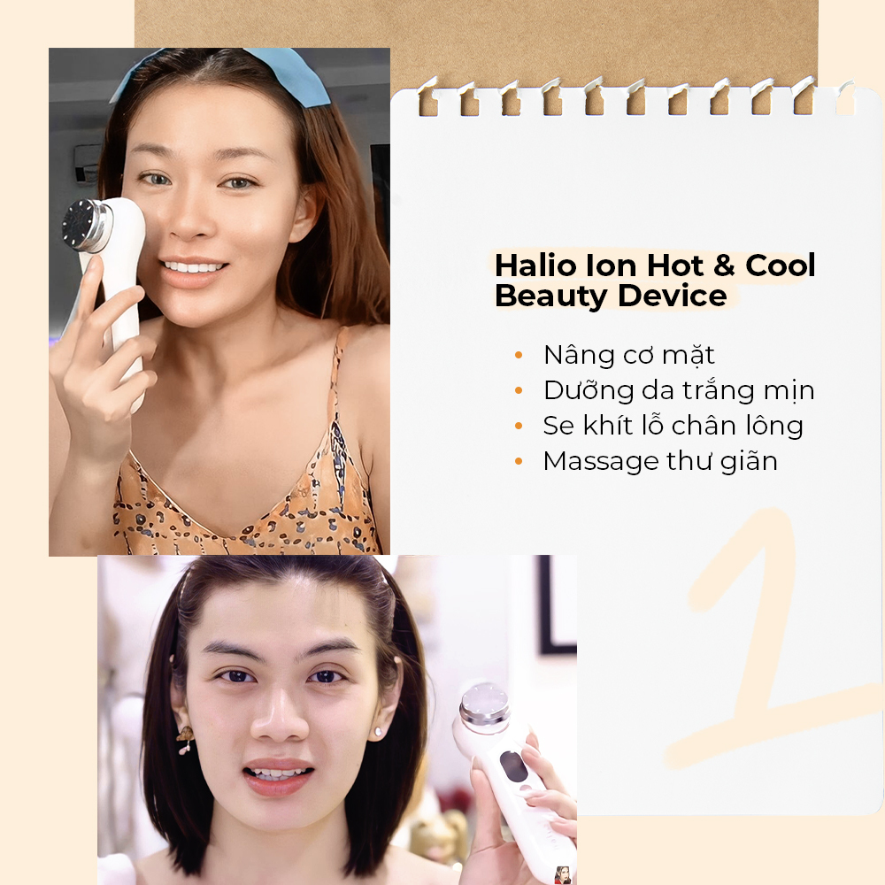Khám phá thiết bị làm đẹp Halio Ion Hot & Cool với các công dụng như nâng cơ mặt, dưỡng da trắng mịn, se khít lỗ chân lông và massage thư giãn. Tận dụng những bảo bối làm đẹp tốt nhất trong ngày Black Friday 2022 tại Lixibox.