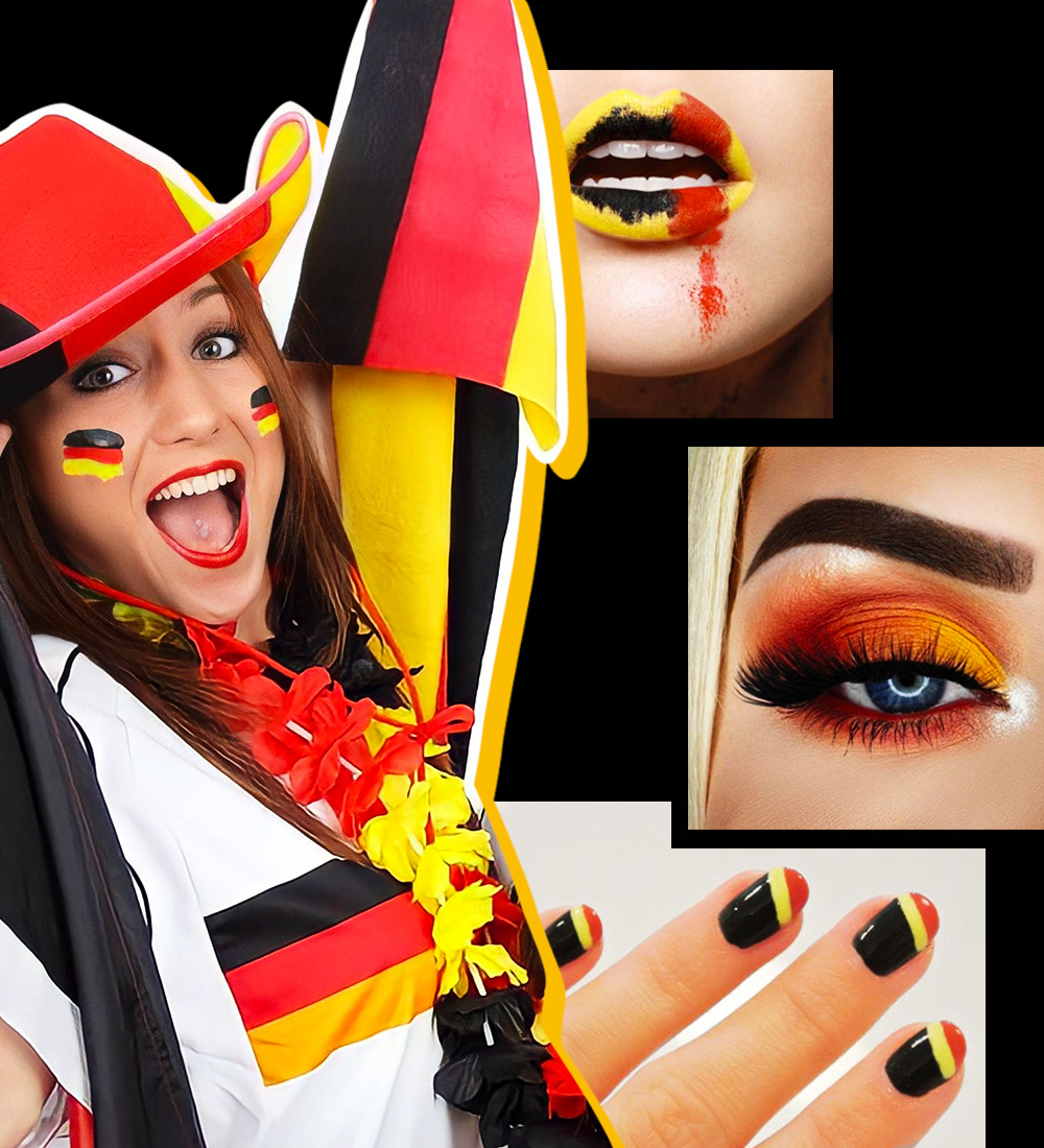 Bài viết về xu hướng makeup đẹp cho mùa World Cup 2022, hướng dẫn trang điểm độc đáo, nổi bật với màu sắc đội bóng yêu thích, giúp tín đồ làm đẹp giật spotlight với các layout makeup cực chất để cổ vũ cho trận đấu.