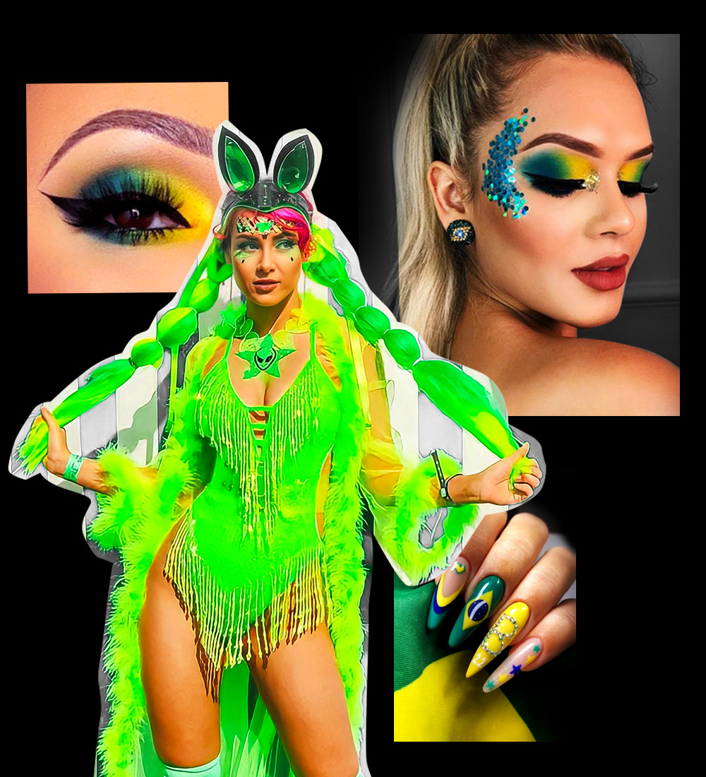 Trang điểm nổi bật cho mùa World Cup 2022. Các kiểu makeup độc đáo, xu hướng làm đẹp bắt mắt, cùng với trang phục mang sắc màu đội tuyển yêu thích, tạo nên sự thu hút tuyệt vời trong không khí thể thao.