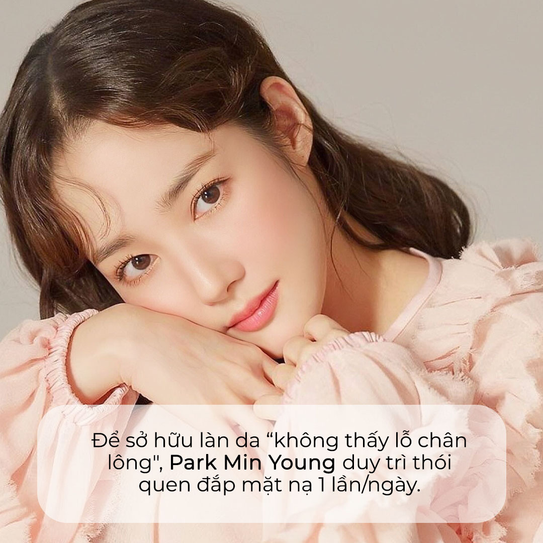 Park Min Young chia sẻ bí quyết dưỡng da đặc biệt để có làn da sáng mịn, "không tuổi". Cô duy trì thói quen đắp mặt nạ 1 lần/ngày, góp phần cho làn da luôn tươi trẻ. Khám phá thêm mẹo skincare của các sao Hàn cùng Lixibox.