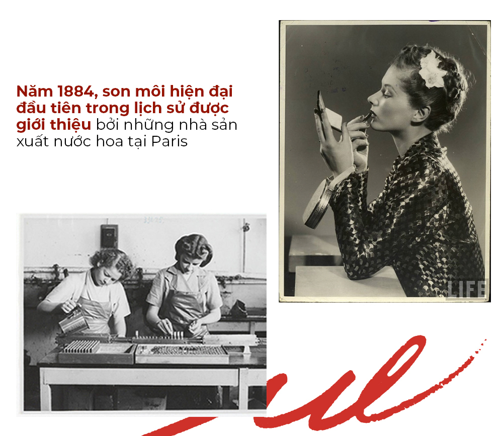 Lịch sử son môi từ năm 1884, giới thiệu son môi hiện đại đầu tiên tại Paris. Khám phá hành trình đầy thăng trầm của son môi và các loại son, cách tô son đẹp, cùng Lixibox Makeup.