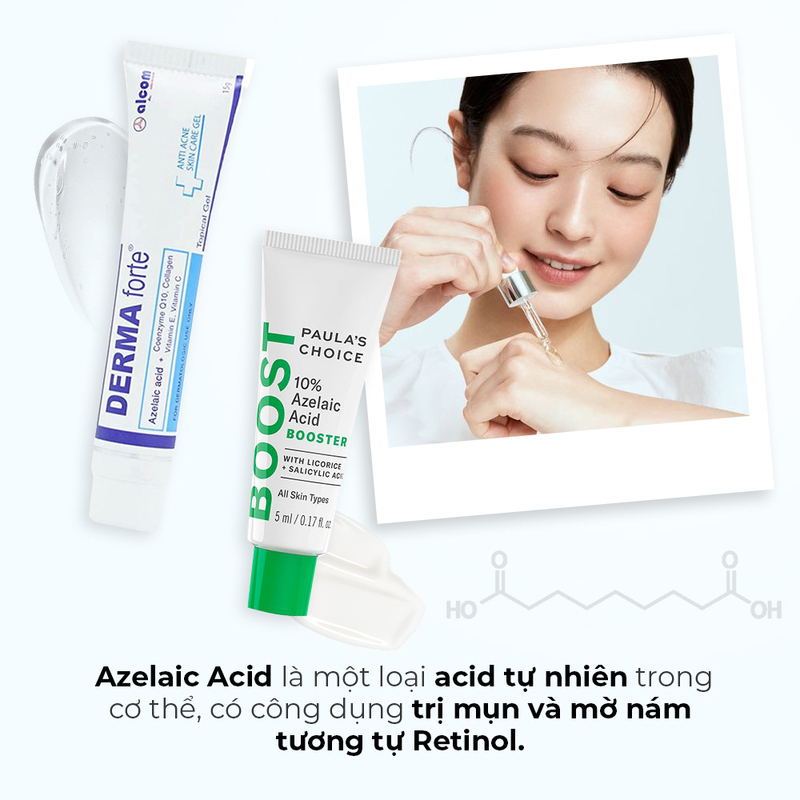 Bài viết trên Lixibox Magazine giới thiệu 8 thành phần mỹ phẩm có hiệu quả tương đương với Retinol, giúp mẹ bầu và da nhạy cảm có giải pháp dưỡng da an toàn. Gồm Azelaic Acid có khả năng trị mụn, dưỡng trắng và mờ nám.