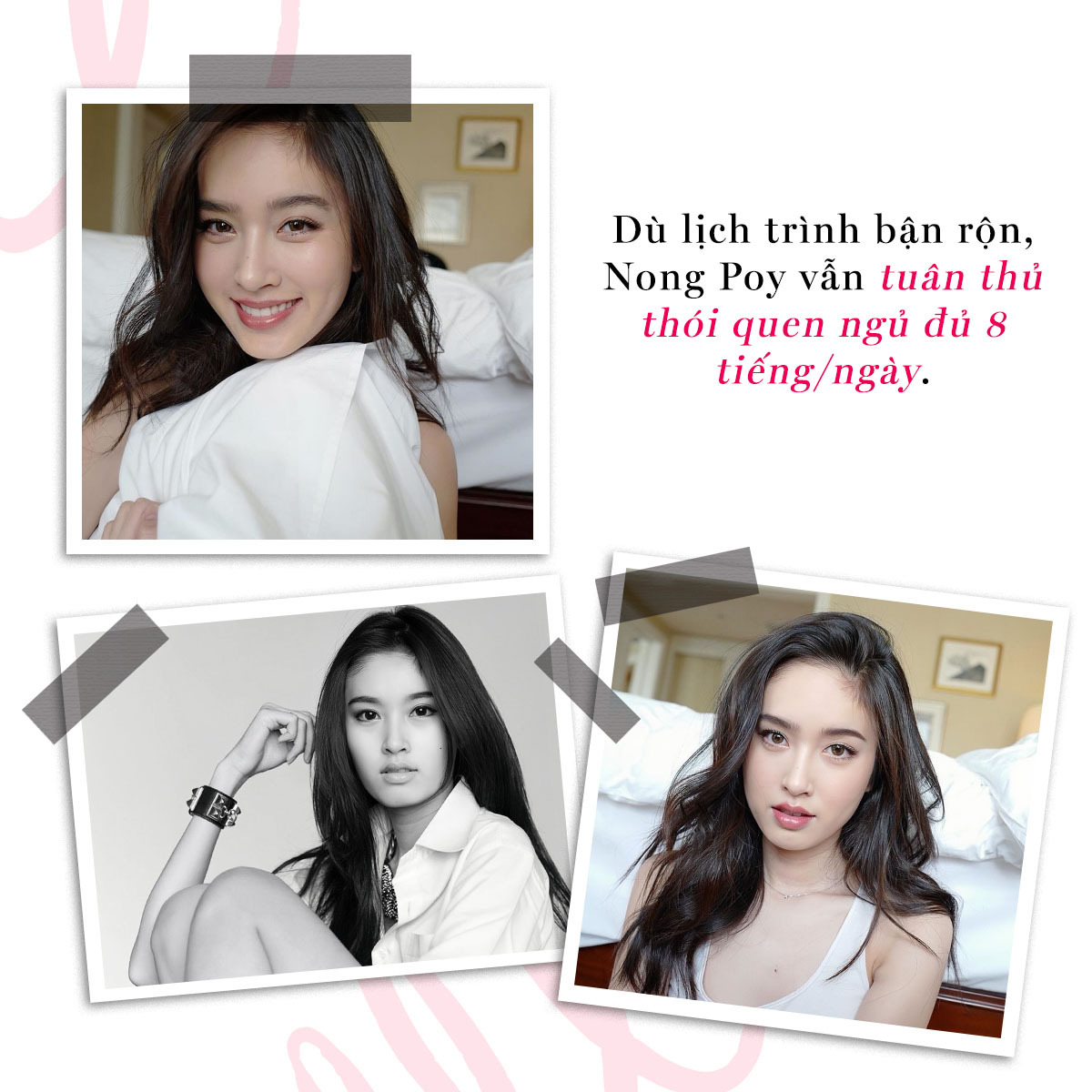 Mỹ nhân chuyển giới Nong Poy chia sẻ bí quyết làm đẹp và cách duy trì làn da trẻ trung, dù đã U40, với phong cách thời trang và thói quen ngủ đủ 8 tiếng mỗi ngày. Khám phá những bí quyết "hack tuổi" tuyệt vời cùng Lixibox!