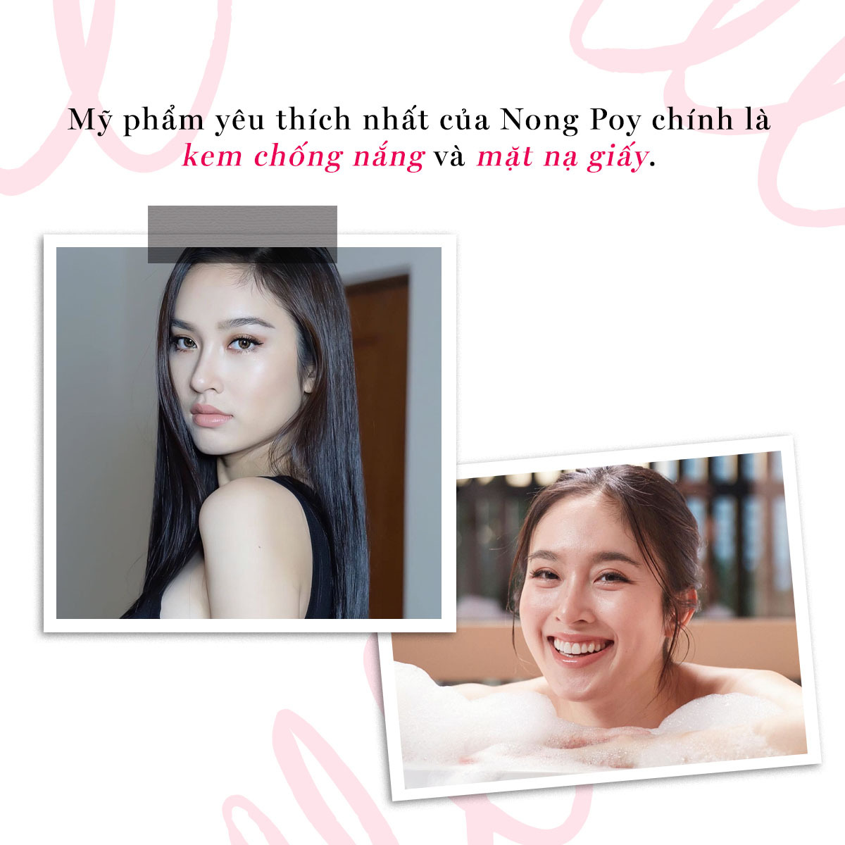 Mỹ phẩm yêu thích nhất của Nong Poy chính là kem chống nắng và mặt nạ giấy. Bài viết khám phá bí quyết làm đẹp của hoa hậu chuyển giới Nong Poy, mỹ nhân chuyển giới đẹp nhất Thái Lan, chuẩn U40 nhưng trẻ trung như gái đôi mươi. Cùng Lixibox tìm hiểu 5 bí quyết làm đẹp nổi bật!