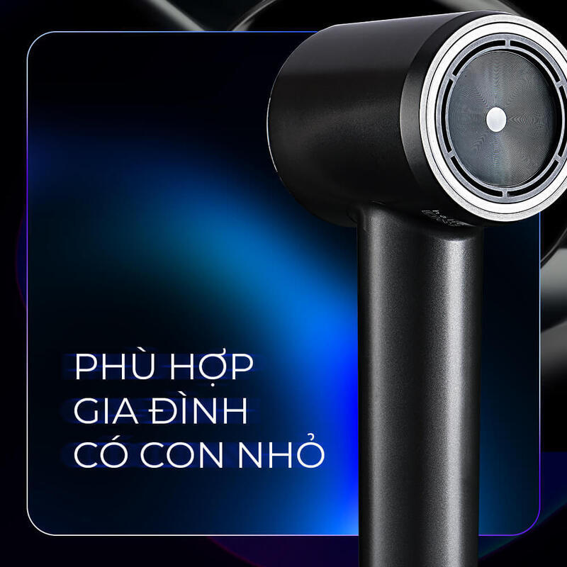 Máy sấy tóc Halio Hypersonic với thiết kế hiện đại, phù hợp cho gia đình có trẻ nhỏ. Khám phá 10 lý do nên mua máy sấy tóc Halio tại Lixibox, bao gồm tốc độ sấy nhanh và tiếng ồn thấp.