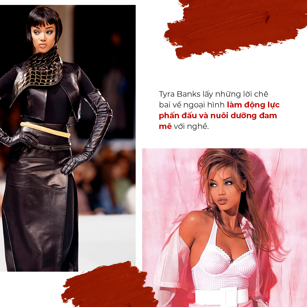 Tyra Banks chia sẻ cách vượt qua miệt thị ngoại hình bằng việc biến những lời chế bai thành động lực phát triển bản thân và theo đuổi đam mê nghệ thuật.