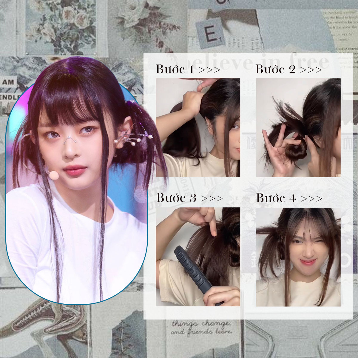5 kiểu tóc trendy lấy cảm hứng từ idol Kpop, dễ thực hiện trong 10 phút. Tìm hiểu kiểu tóc của Hanni (NewJeans), Jennie (BLACKPINK), Nayeon (TWICE), NingNing (aespa), và Jang Won Young (IVE) để có visual xinh ngất ngây với Lixibox Haircare.