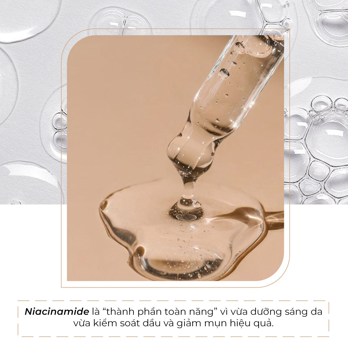 Niacinamide là "thành phần toàn năng" giúp dưỡng trắng da hiệu quả, kiểm soát dầu và giảm mụn, là một trong 7 thành phần dưỡng trắng nổi bật được Lixibox gợi ý cho làn da khỏe mạnh.
