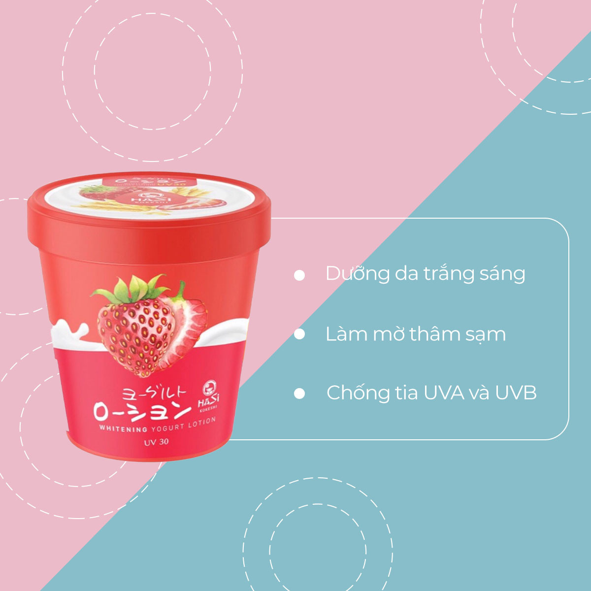 Lon lotion dưỡng trắng da với tác dụng làm mờ thâm sạm và chống tia UVA, UVB. Khám phá mỹ phẩm bodycare giá rẻ tại Lixibox, giúp bạn có làn da trắng mịn màng với giá 100K.