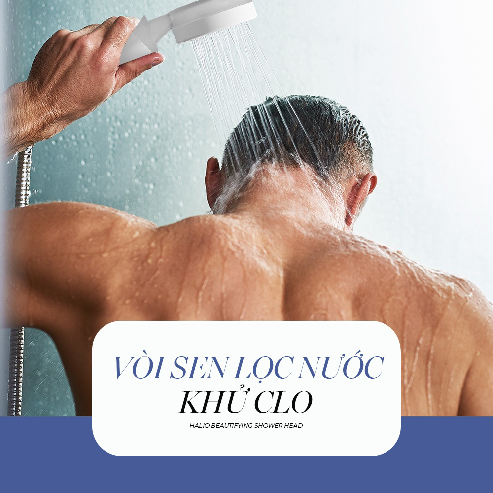 Vòi sen lọc nước khử clo Halio, thiết bị làm đẹp cho nam giúp chăm sóc da và tóc hiệu quả. Khám phá sản phẩm trong danh sách top 6 thiết bị làm đẹp cho nam giới từ Lixibox.