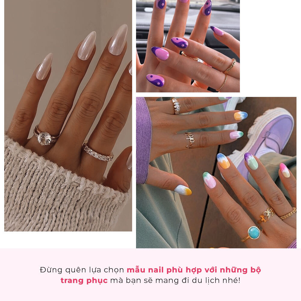 Kế hoạch làm đẹp mùa du lịch từ Lixibox với gợi ý lựa chọn mẫu nail phù hợp cho trang phục, giúp chị em bảo toàn nhan sắc cả trước và sau chuyến đi. Đừng quên chăm sóc bản thân để có những bức hình xinh đẹp!