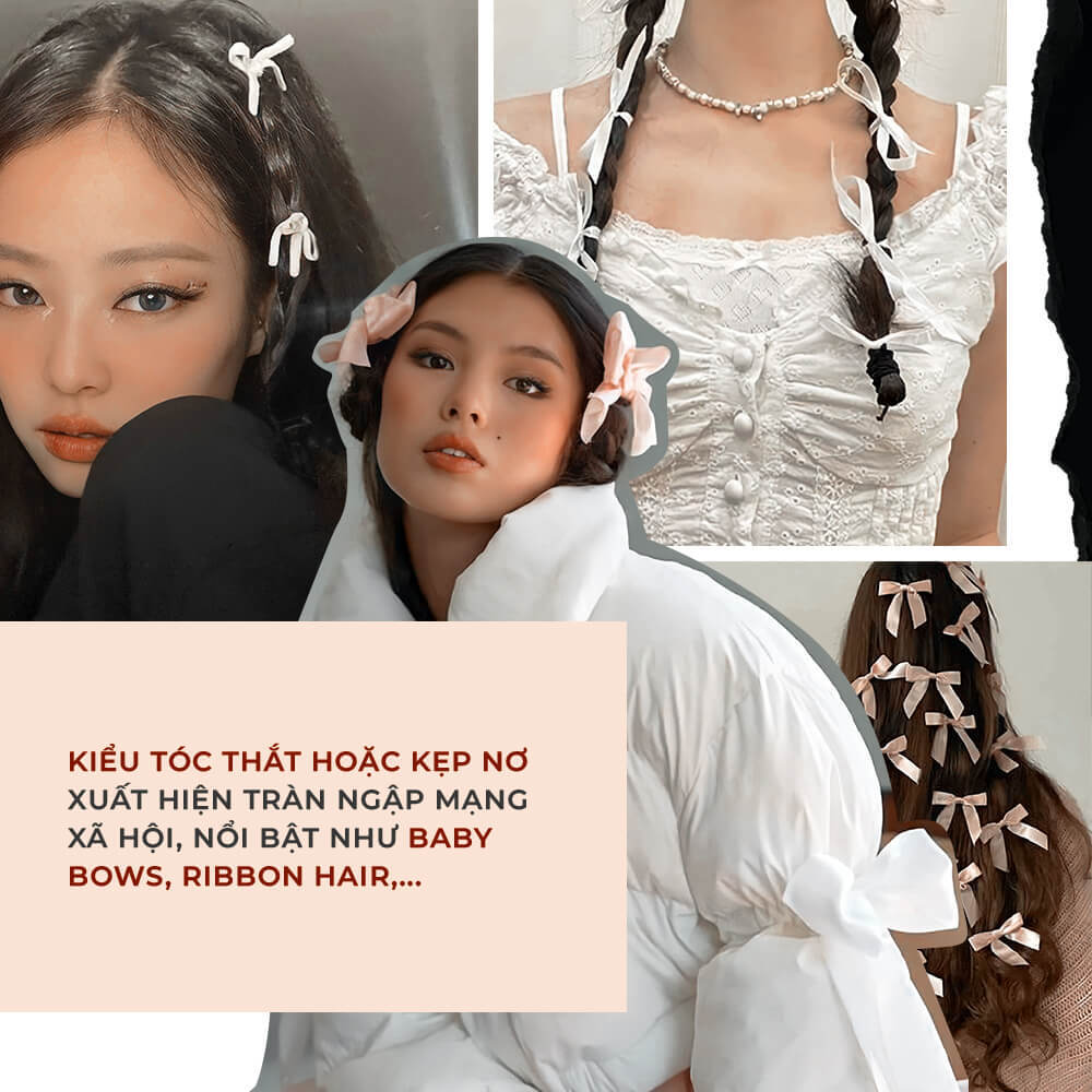 Thế giới đang điên đảo cùng Bow trend với những kiểu tóc thắt nơ xuất hiện phổ biến trên mạng xã hội, từ baby bows đến ribbon hair. Đón đầu xu hướng thời trang 2023, không thể thiếu những chiếc nơ trong bộ sưu tập của tín đồ thời trang.