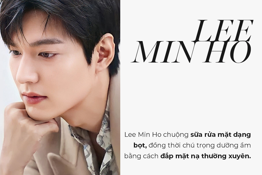 Lee Min Ho chia sẻ bí quyết dưỡng da đơn giản nhưng hiệu quả, nhấn mạnh tầm quan trọng của sữa rửa mặt dạng bọt và việc đắp mặt nạ thường xuyên, đặc biệt trong xu hướng skincare của nam giới hiện nay.