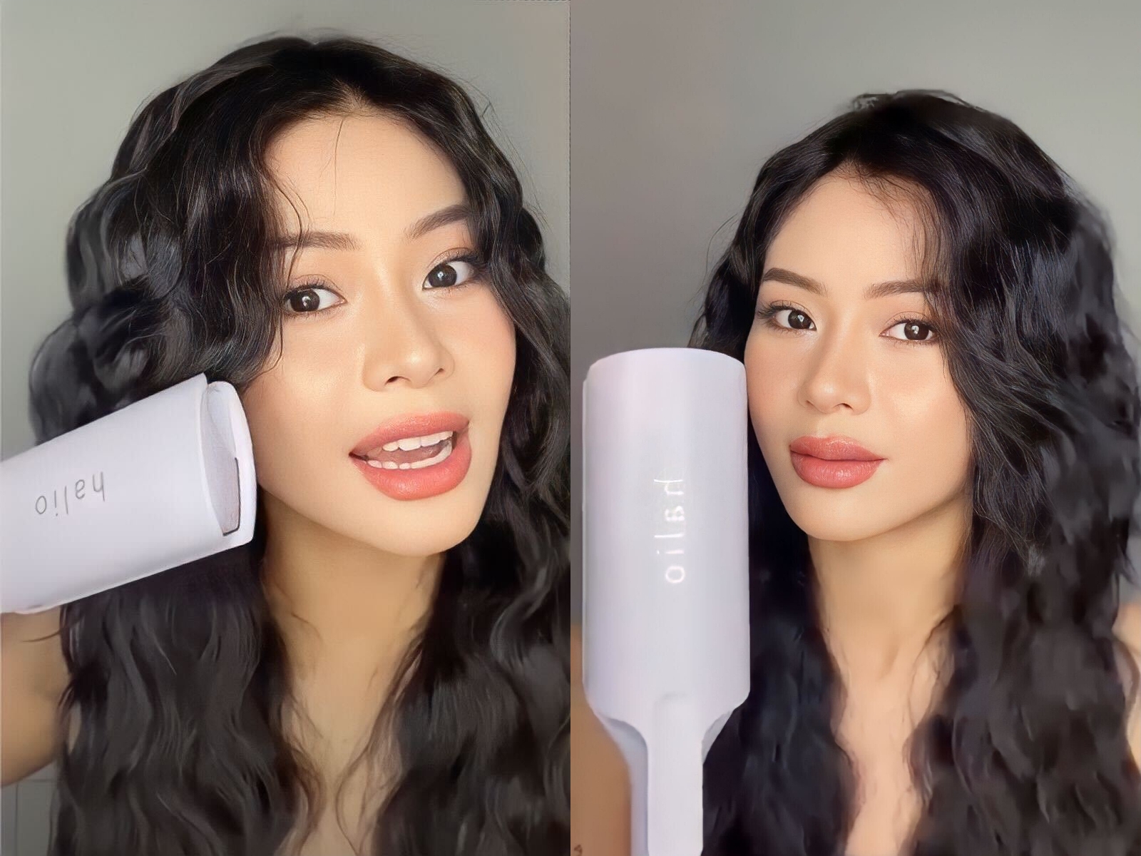 Quỳnh Thi và cách uốn tóc xoăn phồng mượt tại nhà bằng máy uốn sóng Ion Âm Halio InstaGlam Premium, cùng các sản phẩm Lixibox Halio trong bài viết giúp bạn sở hữu kiểu tóc đẹp mà không hư tổn.