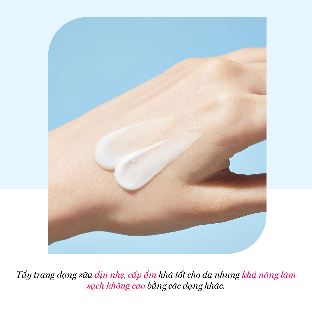 Tẩy trang dạng sữa dịu nhẹ, cấp ẩm khá tốt cho da nhưng khả năng làm sạch không cao bằng các dạng khác. Bài viết trên Lixibox giúp bạn so sánh các loại tẩy trang như dầu, nước, sáp và tìm sản phẩm phù hợp với da của mình.