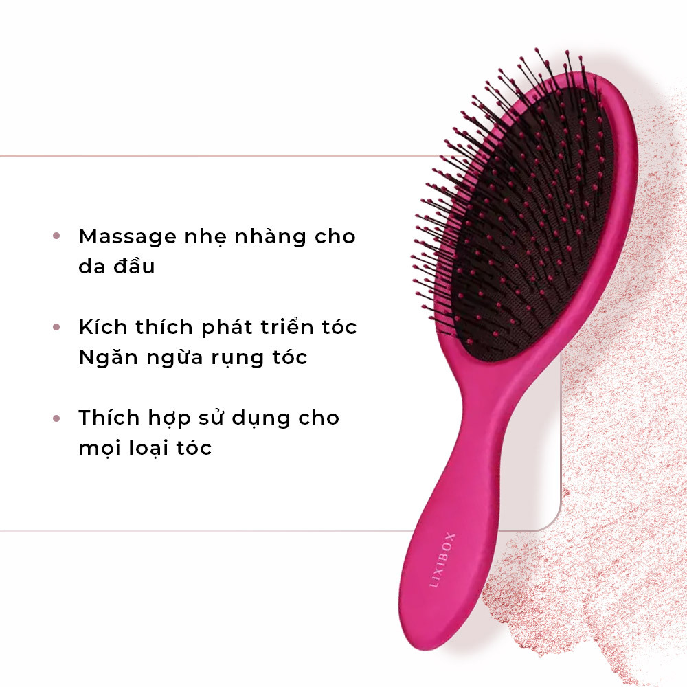 Công cụ chăm sóc tóc từ Lixibox giúp massage nhẹ nhàng cho da đầu, kích thích phát triển tóc, ngăn ngừa rụng tóc và thích hợp với mọi loại tóc; khám phá thêm nhiều mỹ phẩm hair care giá rẻ dưới 100K tại Lixibox.