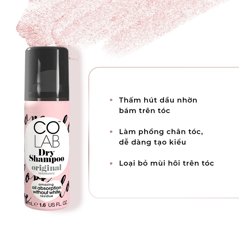 Sản phẩm dầu gội khô CO LAB, giúp hấp thụ dầu nhờn, làm phồng chân tóc và loại bỏ mùi hôi. Khám phá 6 món mỹ phẩm hair care dưới 100K tại Lixibox cho tóc chắc khỏe và suôn mượt. Chăm sóc tóc hiệu quả với mỹ phẩm giá rẻ.