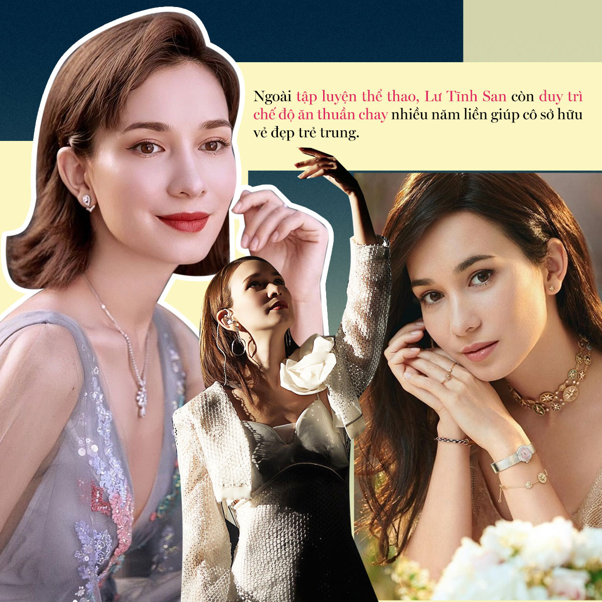 Dàn mỹ nhân Đạp Gió 2023 vẫn giữ được vẻ đẹp trẻ trung ở tuổi U40, U50. Lư Tĩnh San chia sẻ bí quyết duy trì nhan sắc, kết hợp luyện tập thể thao và chế độ ăn thuần chay. Khám phá bí quyết trẻ lâu của các tỷ tỷ Đạp Gió qua bài viết!