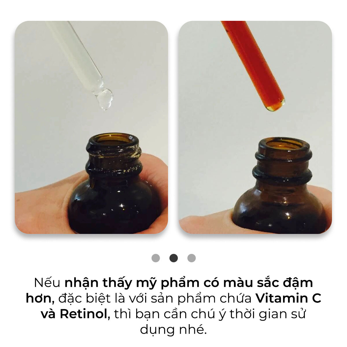 Dấu hiệu nhận biết mỹ phẩm bị hư hỏng, đặc biệt với sản phẩm chứa Vitamin C và Retinol, cần chú ý đến thời gian sử dụng. Tìm hiểu thêm về cách bảo quản mỹ phẩm đúng cách với Lixibox để bảo vệ làn da!