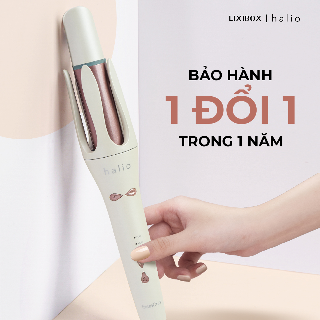 Máy uốn tóc Halio InstaCurl Premium mới với màu Pearl White, thiết kế sang trọng kèm bảo hành 1 đổi 1 trong 1 năm, lựa chọn hoàn hảo cho tín đồ làm đẹp. Lixibox Halio mang đến trải nghiệm làm tóc tiện lợi và hiện đại.