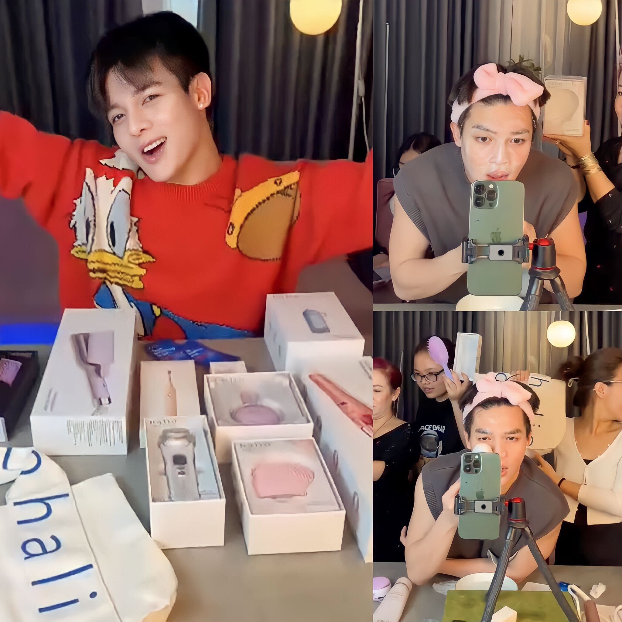 Bé Duy TikTok trong buổi livestream khoe deal GWP Lixibox, giới thiệu quà tặng kèm hấp dẫn từ Halio với mức giảm giá độc quyền lên tới 500K và nhận được quà tặng lớn nhất năm cho đơn hàng từ 3 triệu.
