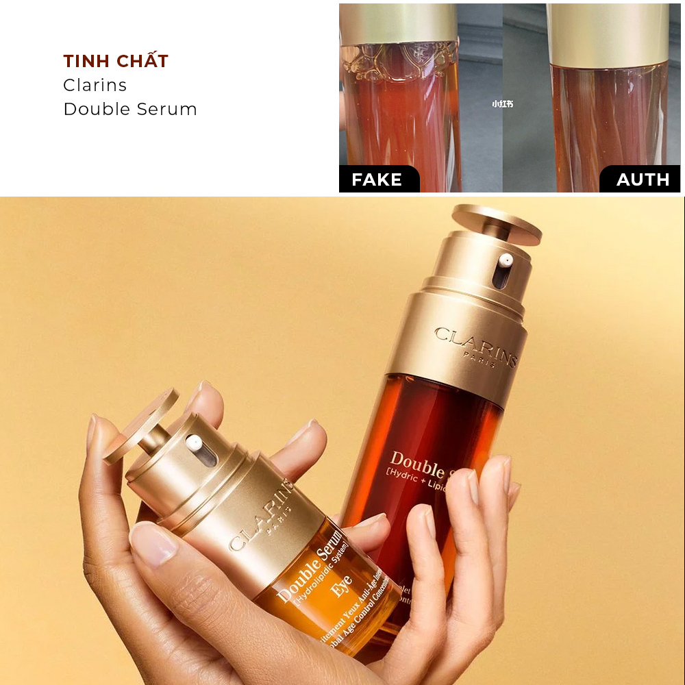 Cảnh báo về cách phân biệt mỹ phẩm giả và thật qua hình ảnh Clarins Double Serum. Bài viết từ Lixibox Magazine hướng dẫn nhận diện kem chống nắng Biore giả, serum Skin1004 giả và các sản phẩm làm đẹp khác để giúp bạn tránh rủi ro khi mua sắm.