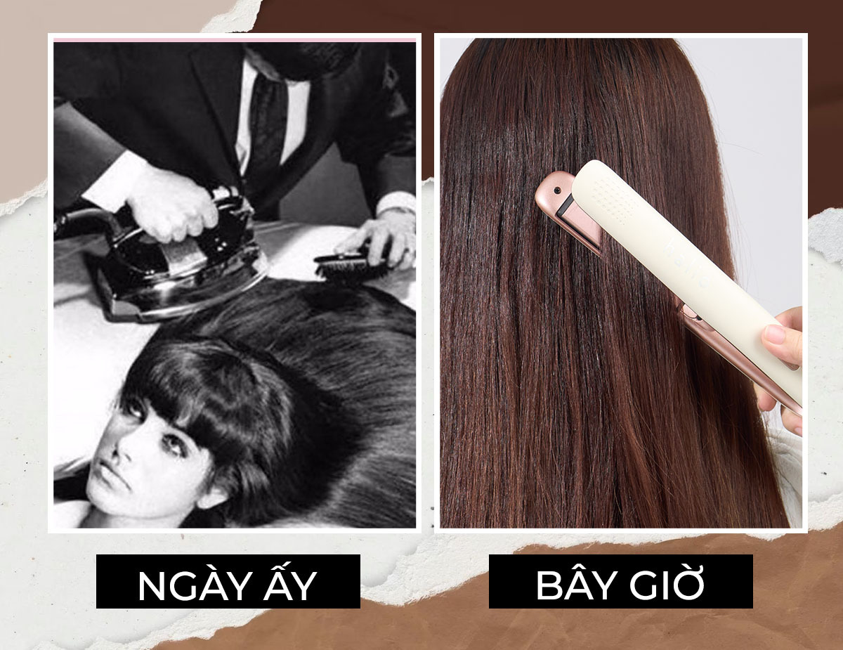 Khám phá sự khác biệt giữa máy duỗi tóc hiện đại và phương pháp làm đẹp hơn 100 năm trước, bao gồm hình ảnh độc lạ của máy sấy tóc thời xưa, máy uốn tóc thời xưa; sản phẩm làm đẹp 100 năm trước. Lixibox Magazine.