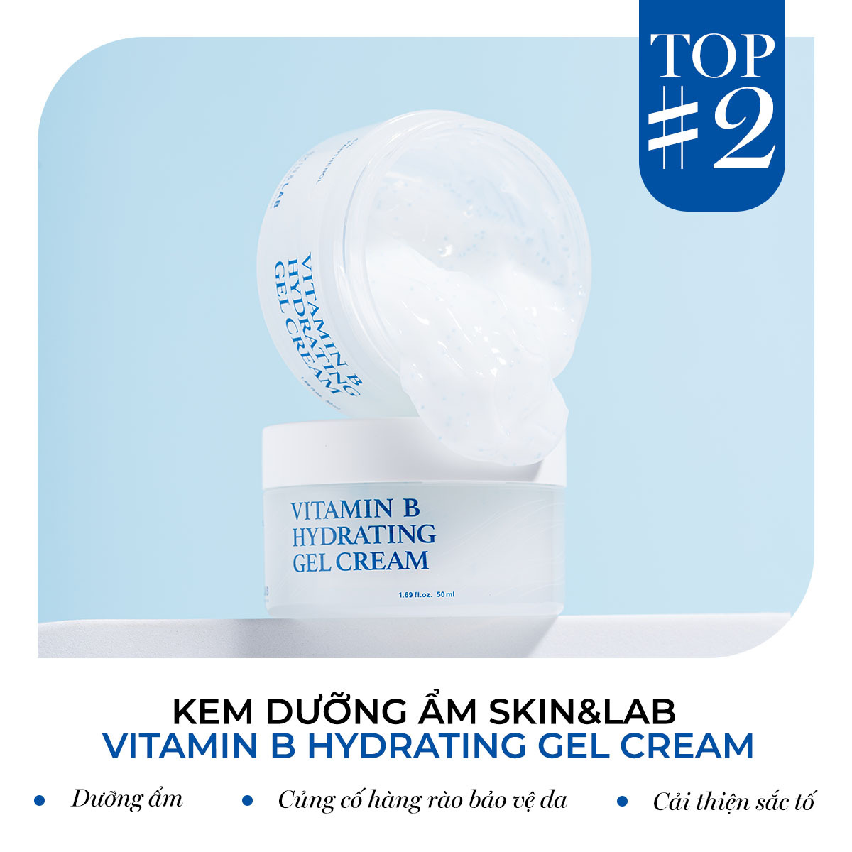 Kem dưỡng ẩm Vitamin B SKIN&LAB nổi bật với khả năng duy trì độ ẩm và cải thiện sắc tố. Sản phẩm được ưa chuộng trong skincare 2023, tập trung vào việc củng cố hàng rào bảo vệ da, thân thiện với môi trường.