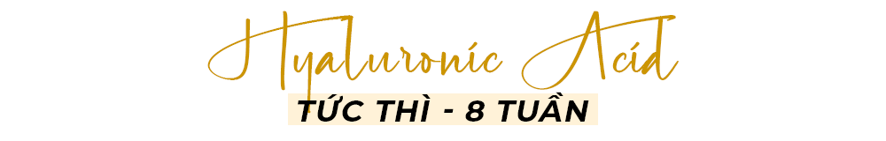 Hyaluronic Acid: Tức thì - 8 tuần. Bài viết từ Lixibox giải đáp thắc mắc về thời gian để thấy kết quả khi dùng mỹ phẩm, bao gồm cả vitamin C, cho làn da đẹp lên như mong đợi.