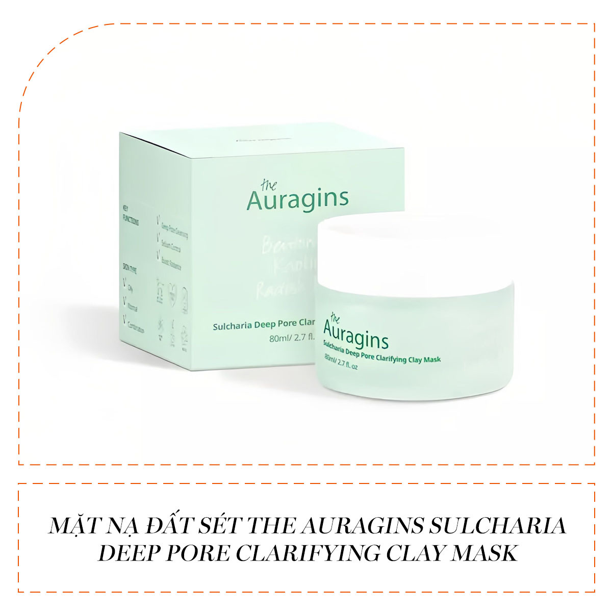Mặt nạ đắp sét The Auragins Sulchharia Deep Pore Clarifying Clay Mask, sản phẩm được yêu thích trong chăm sóc da. Khám phá câu hỏi đắp mặt nạ xong có cần rửa mặt không và các bước đắp mặt nạ đúng cách cùng Lixibox nhé!